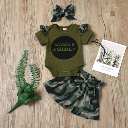 Hunpta Romper+Camouflage Set Skirt+headband Sleeve Baby Girl Print Short Letter Girls Outfits&Set
Hunpta Romper+Camouflage Set Skirt+headband Sleeve Baby Girl Print Short Letter Girls Outfits&Set