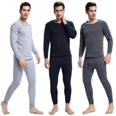 Hot Sale Hot Mens Pajamas Winter Warm Thermal Underwear Long Johns Sexy Black Thermal Underwear Sets