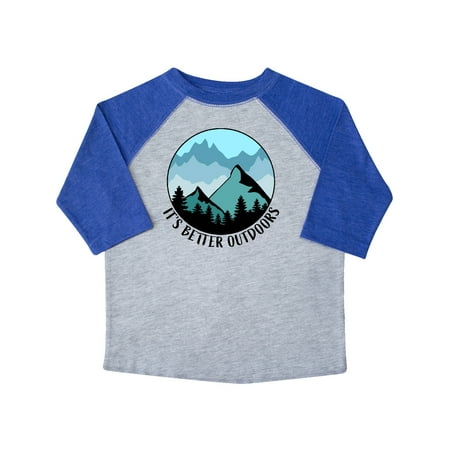 Inktastic It s Better Outdoors Mountains in Blue Gift Toddler Boy or Toddler Girl T-Shirt
Inktastic It s Better Outdoors Mountains in Blue Gift Toddler Boy or Toddler Girl T-Shirt