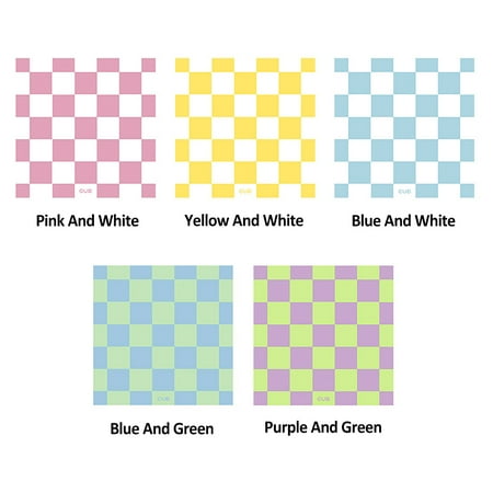 Checkerboard Grid Photography Prop Home Durable Drink Mat Bottle Mug Cup Coaster