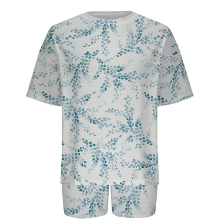YanHoo Women s 2 Piece Lounge Outfits Junior Girls Floral Print Drop Shoulder Short Sleeve Tops and Biker Shorts Summer Casual Set
YanHoo Women s 2 Piece Lounge Outfits Junior Girls Floral Print Drop Shoulder Short Sleeve Tops and Biker Shorts Summer Casual Set