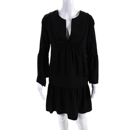 Pre-owned|VMT Womens Y Neck Bell Sleeve Mini Babydoll Dress Black Size Extra Small
Pre-owned|VMT Womens Y Neck Bell Sleeve Mini Babydoll Dress Black Size Extra Small