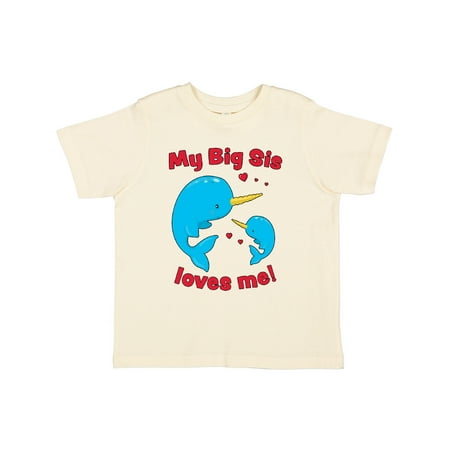 Inktastic My Big Sis Loves Me Narwhal Family Gift Toddler Boy or Toddler Girl T-Shirt
Inktastic My Big Sis Loves Me Narwhal Family Gift Toddler Boy or Toddler Girl T-Shirt