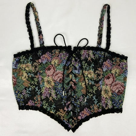 CAITZR Women Bustier Corset Tank Vest Retro Vintage Floral Spaghetti Strap Push-up Cincher Belt Crop Top Y2K Camisole
CAITZR Women Bustier Corset Tank Vest Retro Vintage Floral Spaghetti Strap Push-up Cincher Belt Crop Top Y2K Camisole