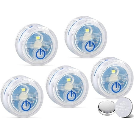 Waterproof Micro LED Puck Lights - Adhesive Lighting Ideal for Under Cabinets in Tackle Boxes or On Bookcases - Includes Batteries - 5 Pack
Waterproof Micro LED Puck Lights - Adhesive Lighting Ideal for Under Cabinets in Tackle Boxes or On Bookcases - Includes Batteries - 5 Pack
