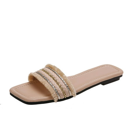 Flat Sandals For Women House Slippers Womens Sandals New Fashion And High-end Sense One Flat Sandals And Slippers
Flat Sandals For Women House Slippers Womens Sandals New Fashion And High-end Sense One Flat Sandals And Slippers