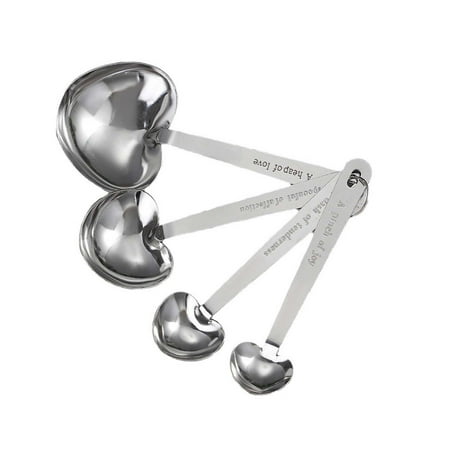 Kitchen Stainless Steel Heart Shaped Measuring Spoons 4 Pcs Kitchen Utensils Measuring Spoons Love Heart Measuring Spoon Set Wedding Favors Clearance
Kitchen Stainless Steel Heart Shaped Measuring Spoons 4 Pcs Kitchen Utensils Measuring Spoons Love Heart Measuring Spoon Set Wedding Favors Clearance
