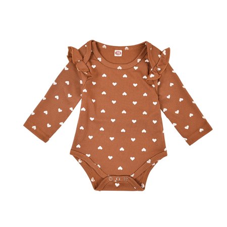 TUOBARR Infant Newborn Baby Girls Long Sleeve Kint Heart Print Romper Bodysuit Outfits Brown (0-24Months)
TUOBARR Infant Newborn Baby Girls Long Sleeve Kint Heart Print Romper Bodysuit Outfits Brown (0-24Months)