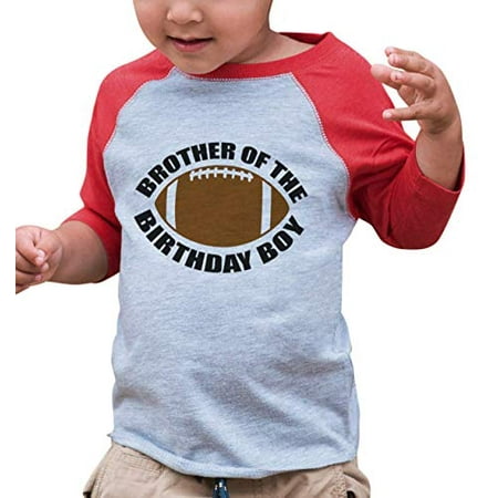 7 ate 9 Apparel Boy s Brother Football Red Raglan Tee 
7 ate 9 Apparel Boy s Brother Football Red Raglan Tee