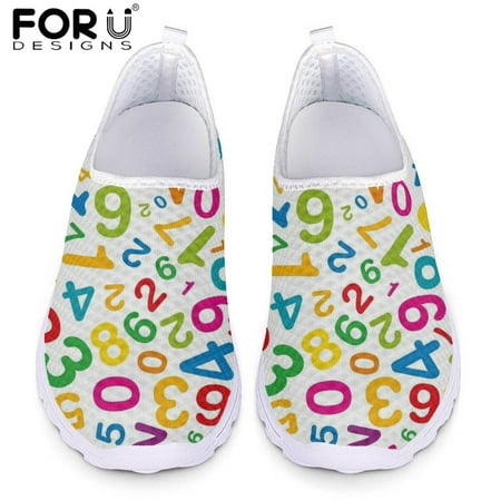 FORUDESIGNS Fashion Ladies Flat Shoe Number Pattern Air Mesh Sneakers Shoe for Women Lightweight Slip-on Casual Loafers Footwear
FORUDESIGNS Fashion Ladies Flat Shoe Number Pattern Air Mesh Sneakers Shoe for Women Lightweight Slip-on Casual Loafers Footwear