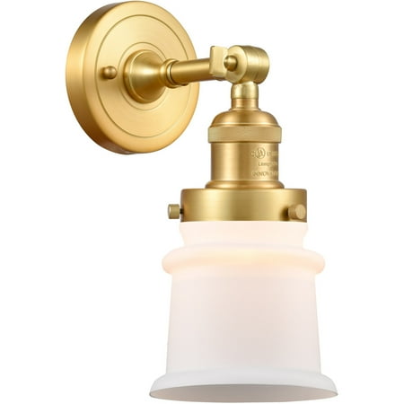 Satin Gold Tone Wall Sconces 7 Wide Steel/Cast Brass/Glass Medium Base LED 1 Light Fixture
Satin Gold Tone Wall Sconces 7 Wide Steel/Cast Brass/Glass Medium Base LED 1 Light Fixture