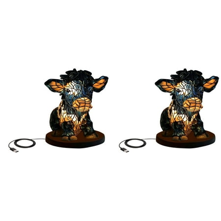 USB Cow Table Lamp Bedside Energy Saving Portable Farm Cow USB Small Bedside Table Lamp LED Desk Night Light Living Room Bedroom Home Desk Decoration 2PCS
USB Cow Table Lamp Bedside Energy Saving Portable Farm Cow USB Small Bedside Table Lamp LED Desk Night Light Living Room Bedroom Home Desk Decoration 2PCS