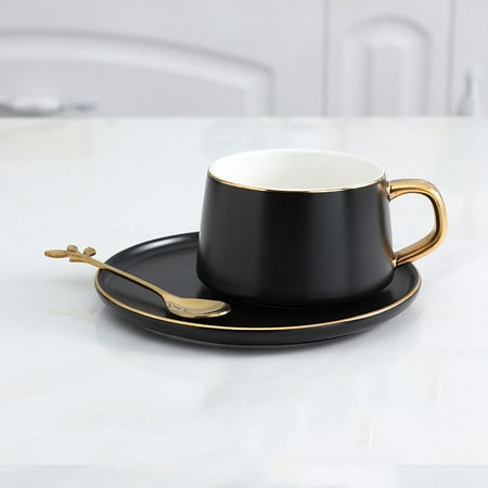 European Ceramic Coffee Cup Coffee Mug & Saucer Set With Spoon Travel Bubble Tea Milk Mug Afternoon Tea Gift Souvenir
European Ceramic Coffee Cup Coffee Mug & Saucer Set With Spoon Travel Bubble Tea Milk Mug Afternoon Tea Gift Souvenir