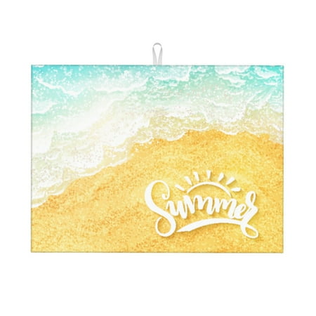 Dish Drying Mat Summer Beach Highly Absorbent Microfiber Drying Mat Kitchen Counter or Sink Drawer Liner 16x18 Kitchen Drying Mat Coffee Mat Kitchen Essentials
Dish Drying Mat Summer Beach Highly Absorbent Microfiber Drying Mat Kitchen Counter or Sink Drawer Liner 16x18 Kitchen Drying Mat Coffee Mat Kitchen Essentials