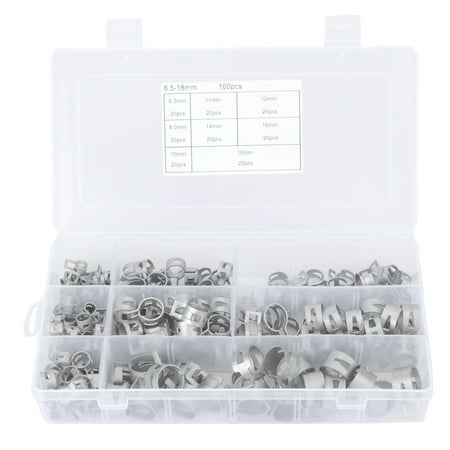 Petrol Pipe Clamps 160Pcs 304 Stainless Steel Hose Clamps For Air Hoses Vacuum Hoses For Small Engines
Petrol Pipe Clamps 160Pcs 304 Stainless Steel Hose Clamps For Air Hoses Vacuum Hoses For Small Engines