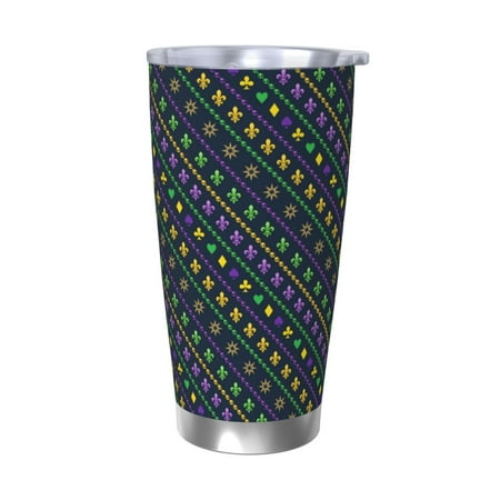 Vsdgher Mardi Gras Strings of Beads 20 Oz Stainless Steel Vacuum Insulated Travel Mug Coffee Cup for Home Office Outdoor Works Great for Ice Drinks and Hot Beverage -Without Straw
Vsdgher Mardi Gras Strings of Beads 20 Oz Stainless Steel Vacuum Insulated Travel Mug Coffee Cup for Home Office Outdoor Works Great for Ice Drinks and Hot Beverage -Without Straw