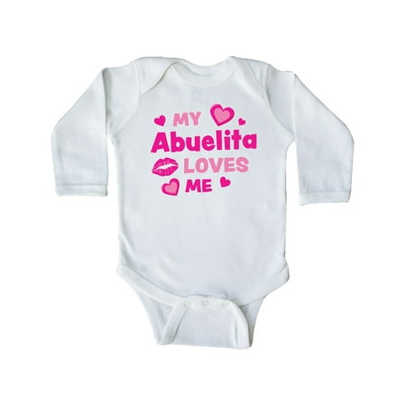 Inktastic Valentine s Day My Abuelita Loves Me Hearts and Lips Gift Baby Boy or Baby Girl Long Sleeve Bodysuit
Inktastic Valentine s Day My Abuelita Loves Me Hearts and Lips Gift Baby Boy or Baby Girl Long Sleeve Bodysuit