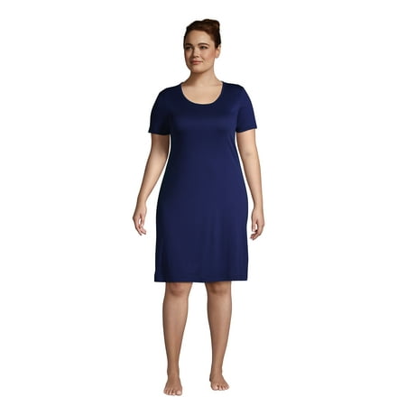 Lands End Women s Plus Size Supima Cotton Short Sleeve Knee Length Nightgown Dress
Lands End Women s Plus Size Supima Cotton Short Sleeve Knee Length Nightgown Dress