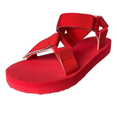 Womens Sandals Women S Ladies Fashion Casual Solid Open Toe Platforms Sandals Beach Shoes Women S Sandals Canvas Red 37
Womens Sandals Women S Ladies Fashion Casual Solid Open Toe Platforms Sandals Beach Shoes Women S Sandals Canvas Red 37