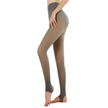 Cathery Womens Fleece Lined Tights Fake Translucent Thermal Pantyhose Tights Winter Warm Opaque Footed Tights Stockings
Cathery Womens Fleece Lined Tights Fake Translucent Thermal Pantyhose Tights Winter Warm Opaque Footed Tights Stockings