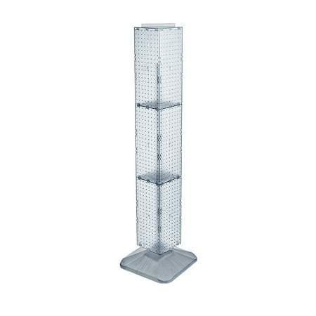 Azar Displays 703389-CLR Clear Four-Sided Pegboard Floor Display on Revolving Base. Spinner Rack Tower. Panel Size: 8 W x 60 H
Azar Displays 703389-CLR Clear Four-Sided Pegboard Floor Display on Revolving Base. Spinner Rack Tower. Panel Size: 8 W x 60 H