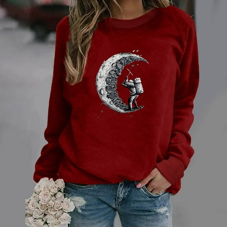 Tawop Green Tops For Women Round Neck Print Long-Sleeved Sweatshirt Casual Pullover Fall Blouses Maternity Shirts
Tawop Green Tops For Women Round Neck Print Long-Sleeved Sweatshirt Casual Pullover Fall Blouses Maternity Shirts