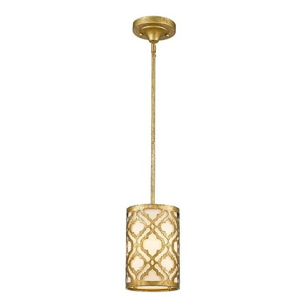 Lucas McKearn Arabella 1-light Metal Mini Pendant in Distressed Gold
