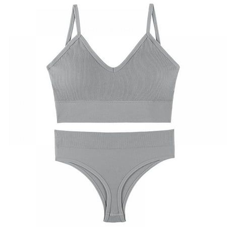 Seamless Yoga Set Two Piece Workout Sets for Women Sports Bra - Gathered Underwear Sets for Women Bra and Panties(1-Packs)
Seamless Yoga Set Two Piece Workout Sets for Women Sports Bra - Gathered Underwear Sets for Women Bra and Panties(1-Packs)