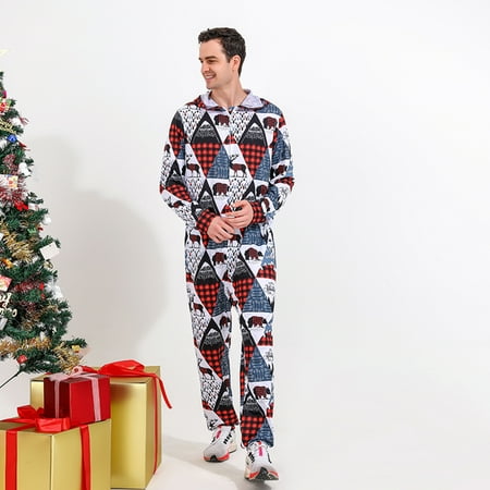 Fiudx Christmas Men Dad Printed Blouse Hooded Procked Family Matching Pajamas Set New 558
Fiudx Christmas Men Dad Printed Blouse Hooded Procked Family Matching Pajamas Set New 558