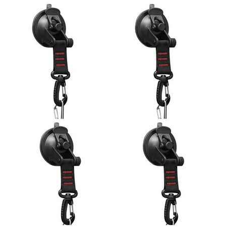 4Pcs Heavy Duty Suction Cup with D Ring 360° Rotating Camping Suction Hooks Car Suction Cups Anchor for Awning-Red
4Pcs Heavy Duty Suction Cup with D Ring 360° Rotating Camping Suction Hooks Car Suction Cups Anchor for Awning-Red