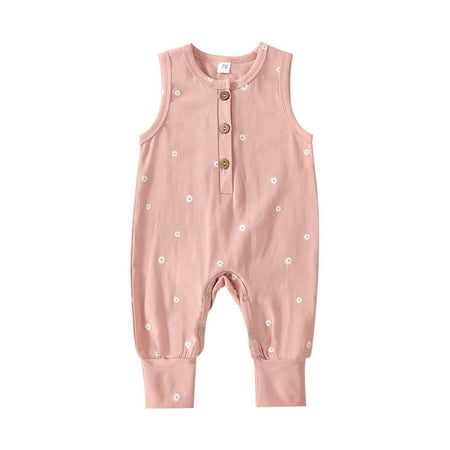 Amuver Baby Romper Star Print Round Neck Sleeveless Jumpsuit with Buttons for Summer 0-18 Months
Amuver Baby Romper Star Print Round Neck Sleeveless Jumpsuit with Buttons for Summer 0-18 Months