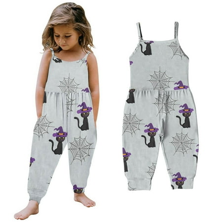 FZM Christmas Toddler Girls Witchs Bones Prints Sleeveless Romper Jumpsuit Pants Clothes
FZM Christmas Toddler Girls Witchs Bones Prints Sleeveless Romper Jumpsuit Pants Clothes