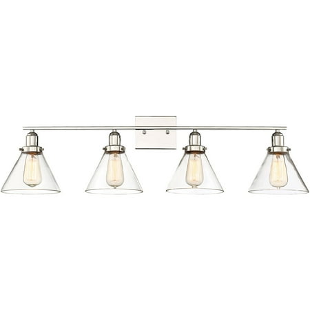 Bathroom Vanity 4 Light With Polished Nickel Finished E Bulbs 39 inch 400 Watts
Bathroom Vanity 4 Light With Polished Nickel Finished E Bulbs 39 inch 400 Watts