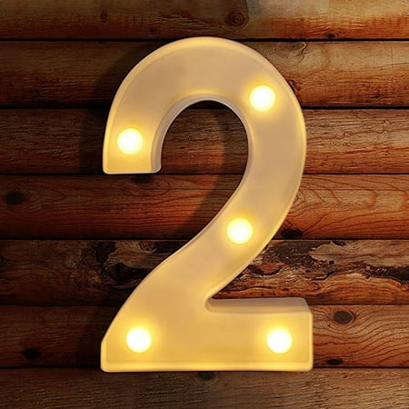 WOXINDA Letters Up Standing Light Light Wihte Plastic Hanging Warm Lights Letter LED Home Decor