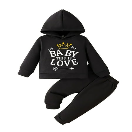 JDEFEG Boys Baby Outfit Baby Unisex Cotton Print Autumn Long Sleeve Pants Hooded Hoodie Pullover Sweatshirt Set Clothes Size Boys Medium Sweat Suits Cotton C 92
JDEFEG Boys Baby Outfit Baby Unisex Cotton Print Autumn Long Sleeve Pants Hooded Hoodie Pullover Sweatshirt Set Clothes Size Boys Medium Sweat Suits Cotton C 92