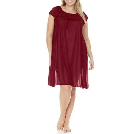 EZI Nightgowns for Women - Soft & Breathable Satin Night Gowns for Adult Women - Medium to Plus Size Womens Sleep Shirts - Knee-Length Nightgown
EZI Nightgowns for Women - Soft & Breathable Satin Night Gowns for Adult Women - Medium to Plus Size Womens Sleep Shirts - Knee-Length Nightgown