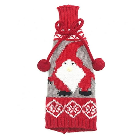 Knitted Wine Bottle Cover Handmade Christmas Wine Bottle Covers For Christmas Decoration Wedding Birthday Travel Holiday Party
Knitted Wine Bottle Cover Handmade Christmas Wine Bottle Covers For Christmas Decoration Wedding Birthday Travel Holiday Party