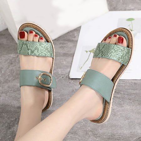 Cathalem Wide Wedge Sandals for Women New Summer Girls Flat Bottom Metal Buckle Casual FASHION Summer Dress Sandals for Women Green 6.50
Cathalem Wide Wedge Sandals for Women New Summer Girls Flat Bottom Metal Buckle Casual FASHION Summer Dress Sandals for Women Green 6.50