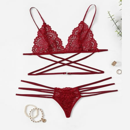 〖TOTO〗Intimates For Women New Women Lace Lingerie Thong Set Bodydoll Sleepwear Bandage Bra Underwear
〖TOTO〗Intimates For Women New Women Lace Lingerie Thong Set Bodydoll Sleepwear Bandage Bra Underwear
