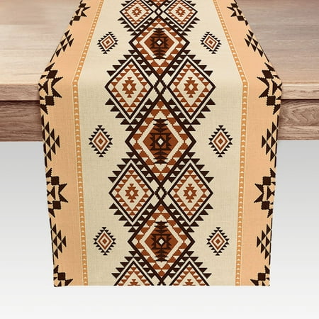 Boho Table Runner Southwestern Native Tribal American Ethnic Aztec Linen Burlap Table Runners Farmhouse Table Decor for Kitchen Dining Room Coffee Table 13 x 72 Inches
Boho Table Runner Southwestern Native Tribal American Ethnic Aztec Linen Burlap Table Runners Farmhouse Table Decor for Kitchen Dining Room Coffee Table 13 x 72 Inches