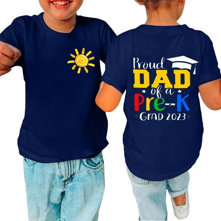 Vivianyo HD Girl s Toddler T-shirt Tops Toddler Baby Boys Girl Comfortable Solid Color Graduation Print Short Sleeve Cotton T-shirt Top Flash Picks Navy
Vivianyo HD Girl s Toddler T-shirt Tops Toddler Baby Boys Girl Comfortable Solid Color Graduation Print Short Sleeve Cotton T-shirt Top Flash Picks Navy