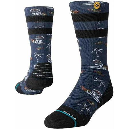 STANCE KIDS UNISEX SOCKS SPACE MONKEY Y (NAVY) MEDIUM