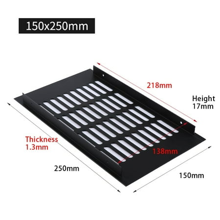 Cogfs 150mm Aluminium Rectangular Cabinet Wardrobe Air Vent Grille Ventilation-Cover
Cogfs 150mm Aluminium Rectangular Cabinet Wardrobe Air Vent Grille Ventilation-Cover