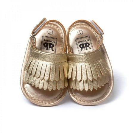 Greyghost Infant Baby Girl Shoes Leather Tassel Soft Bottom Crib Anti-slip Summer Shoes Golden L
Greyghost Infant Baby Girl Shoes Leather Tassel Soft Bottom Crib Anti-slip Summer Shoes Golden L