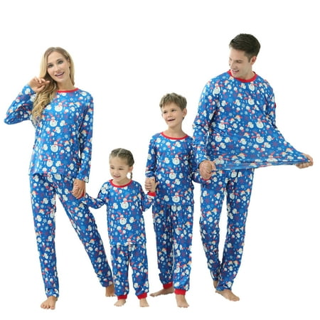 Biekopu Christmas Family Pajamas Matching Set Snowman Print Long Sleeve O-neck T-shirt + Trousers/Romper
Biekopu Christmas Family Pajamas Matching Set Snowman Print Long Sleeve O-neck T-shirt + Trousers/Romper