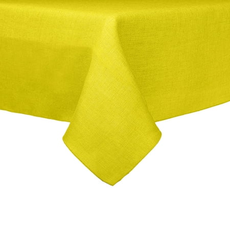 Ultimate Textile Faux Burlap - Havana 60 x 108-Inch Rectangular Tablecloth