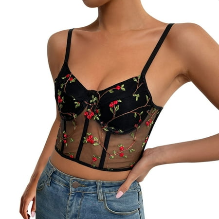 nsendm Women s Punk Goth Floral Lace Bustier Corset Party Bralet Crop Top Lace Camisoles for Women Vest Black Large
nsendm Women s Punk Goth Floral Lace Bustier Corset Party Bralet Crop Top Lace Camisoles for Women Vest Black Large
