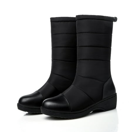 Black Waterproof Pull On Snow Boots Thickened Fleece Lining Anti-slip Flat Calf Boots Women s Footwear
Black Waterproof Pull On Snow Boots Thickened Fleece Lining Anti-slip Flat Calf Boots Women s Footwear