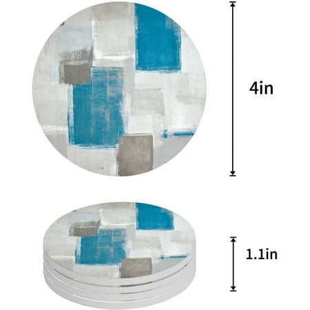 KXMDXA Blue Paint Abstract Wall Graffiti Set of 8 Round Coaster for Drinks Absorbent Ceramic Stone Coasters Cup Mat with Cork Base for Home Kitchen Room Coffee Table Bar Decor
KXMDXA Blue Paint Abstract Wall Graffiti Set of 8 Round Coaster for Drinks Absorbent Ceramic Stone Coasters Cup Mat with Cork Base for Home Kitchen Room Coffee Table Bar Decor