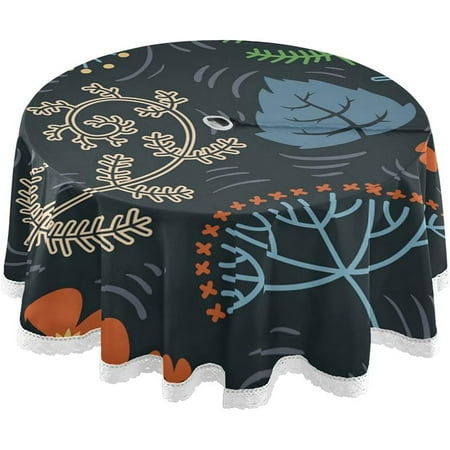Hidove Leaves Outdoor Round Tablecloth Waterproof Stain-Resistant Non-Slip Circular Tablecloth 60 Inch with Umbrella Hole and Zipper for Tabletop Backyard Party BBQ Decor
Hidove Leaves Outdoor Round Tablecloth Waterproof Stain-Resistant Non-Slip Circular Tablecloth 60 Inch with Umbrella Hole and Zipper for Tabletop Backyard Party BBQ Decor